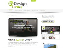 Tablet Screenshot of bydesignliving.com
